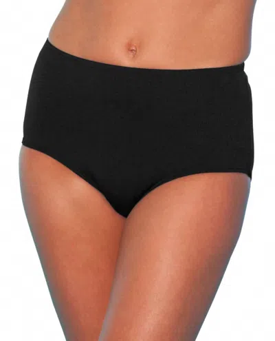 Tyr Women's Chlorine Resistant Durafast Elite High Waist Tankini Bottom In Black