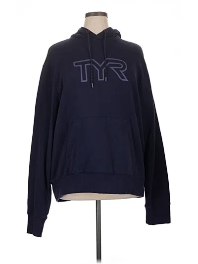 Pre-owned Tyr Zip Up Hoodie In Blue