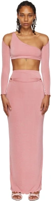 Tyrell Ssense Exclusive Pink Three-piece Set In Bubblegum Pink