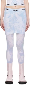 Tyt Ssense Exclusive Blue & White Pat N' Pete 4ever Miniskirt In Multi