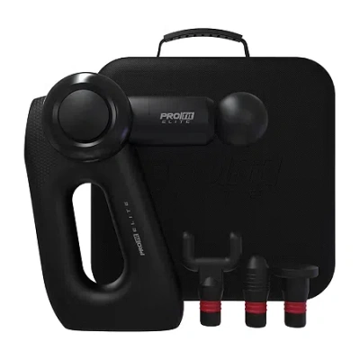 Tzumi Pro Fit Elite Precision Multi-angle Massage Gunâ In Black
