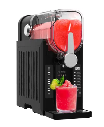 Tzumi Puree 2.6 Liter Slushie And Soft Serve Ice Cream Machine In Black