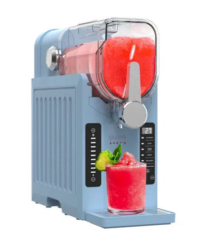 Tzumi Puree 2.6 Liter Slushie And Soft Serve Ice Cream Machine In Blue