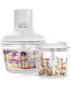 Tzumi Puree 8.5-cup Food Processor With Stainless Steel Blades, White In White