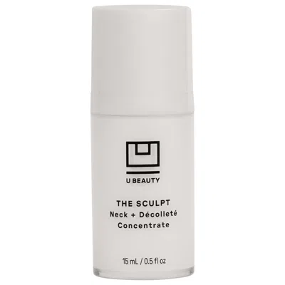 U Beauty Mini The Sculpt Neck + Décolleté Concentrate Serum With Peptides + Vitamin B5 0.5 Oz/15 ml In White