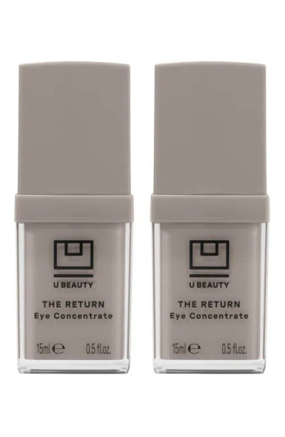 U Beauty The Return Eye Concentrate Duo $296 Value In Transparent