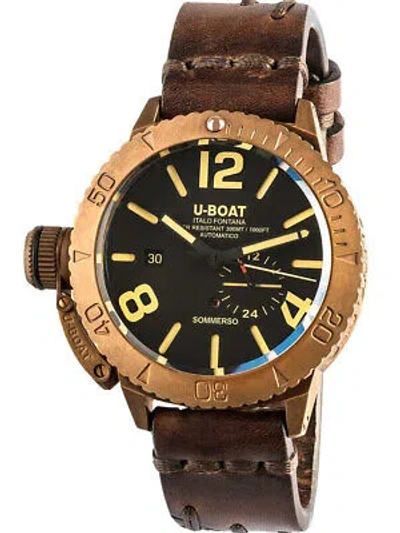 Pre-owned U-boat 8486 Sommerso Bronze Automatic Mens Watch 46mm 300m