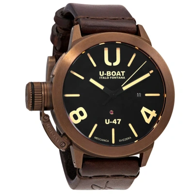 U-boat Classico Automatic Black Dial Men's Watch 7797 In Brown