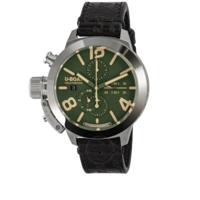 U-boat Classico Chronograph Automatic Green Dial Men's Watch 9581 In Black / Green