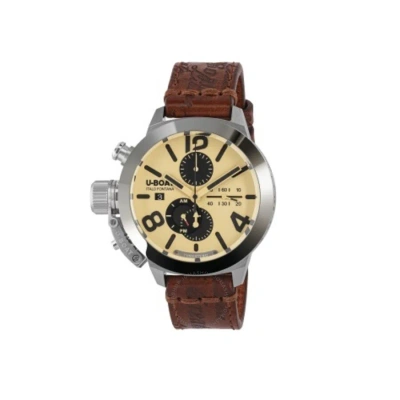 U-boat Classico Chronograph Automatic Men's Watch 9568 In Brown