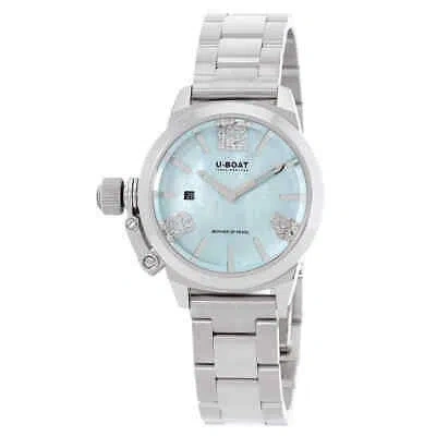 Pre-owned U-boat Classico Quartz Green Dial Ladies Watch 8900