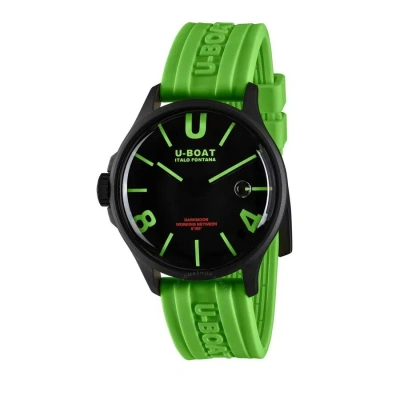 U-boat Darkmoon Quartz Black Dial Men's Watch 9534 In Black / Dark / Green