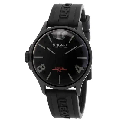 Pre-owned U-boat Darkmoon Quartz Black Dial Men's Watch 9545