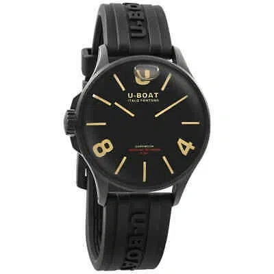 Pre-owned U-boat Lefty Capsoil Darkmoon Quartz Black Dial Unisex Watch 9019