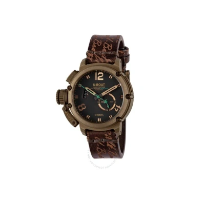 U-boat Lefty Chimera Automatic Black Dial Men's Watch 8527 In Brown