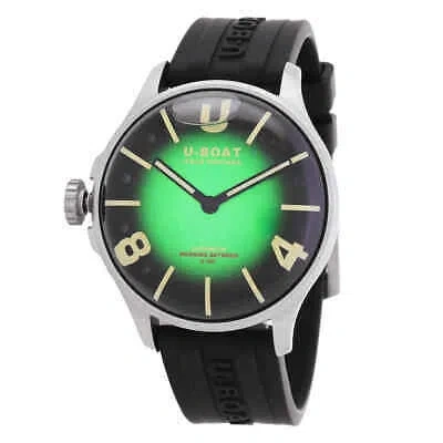 Pre-owned U-boat Lefty Darkmoon Quartz Green Dial Men's Watch 8702