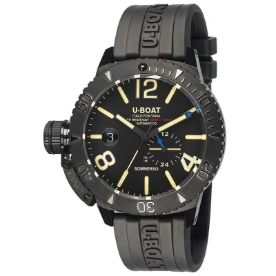 U-boat Lefty Sommerso Dlc Automatic Black Dial Men's Watch 9015