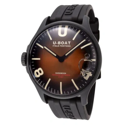 Pre-owned U-boat Men's Darkmoon 44.8mm Quartz Watch Ub-8699-b