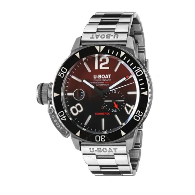 U-boat Sommerso Automatic Red Dial Men's Watch 9521/mt In Red   / Black