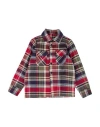 U+é Toddler Boy Shirt Red Size 6 Cotton In Multi