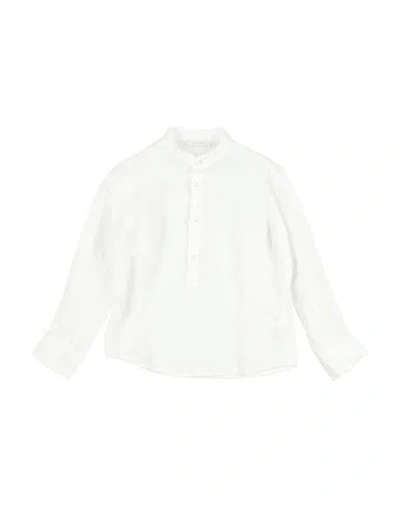 U+é Babies'  Toddler Boy Shirt White Size 6 Linen