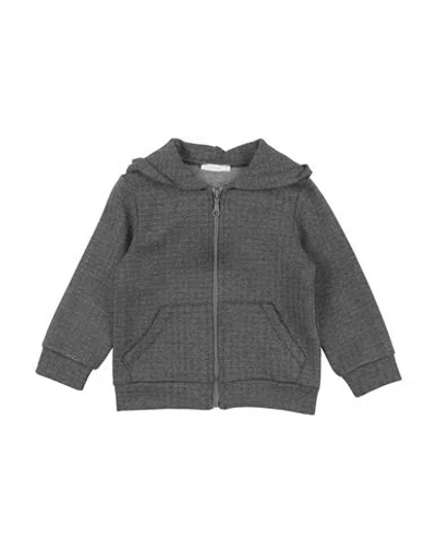 U+é Babies'  Toddler Boy Sweatshirt Black Size 5 Polyester, Cotton, Elastane