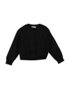 U+é Toddler Girl Cardigan Black Size 4 Viscose, Polyamide, Elastane In Black