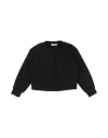 U+é Toddler Girl Cardigan Black Size 6 Viscose, Polyamide, Elastane In Black