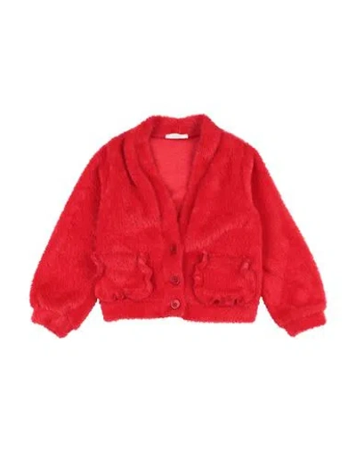 U+é Babies'  Toddler Girl Cardigan Red Size 4 Polyester, Polyamide