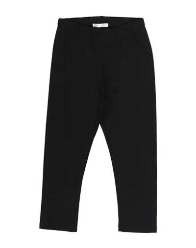 U+é Babies'  Toddler Girl Leggings Black Size 4 Viscose, Polyamide, Elastane