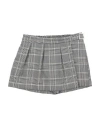U+é Toddler Girl Shorts & Bermuda Shorts Black Size 6 Polyester, Viscose, Elastane In Gray