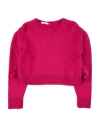 U+é Babies'  Toddler Girl Sweater Fuchsia Size 6 Acrylic, Wool, Viscose, Alpaca Wool In Pink