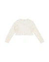 U+é Toddler Girl Sweater Ivory Size 6 Viscose, Merino Wool, Polyamide, Cashmere In White