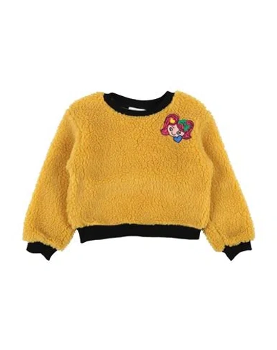 U+é Babies'  Toddler Girl Sweatshirt Marigold Size 6 Polyester, Acrylic In Yellow