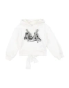 U+é Toddler Girl Sweatshirt White Size 5 Cotton In White