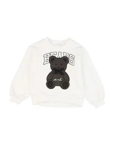 U+é Babies'  Toddler Girl Sweatshirt White Size 5 Cotton