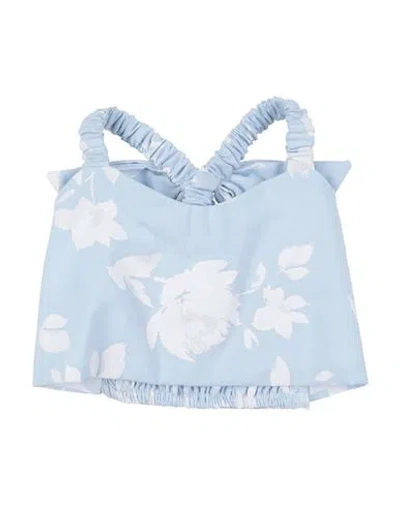 U+é Babies'  Toddler Girl Top Sky Blue Size 5 Cotton, Polyester