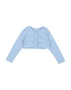 U+é Babies'  Toddler Girl Wrap Cardigans Light Blue Size 5 Cotton, Elastane