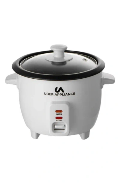 Uber Appliance 6-cup Rice Cooker In White