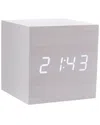 Uber Appliance Kutia Cube Click Clock In White