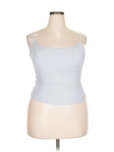 Pre-owned Ubras Tank Top Gray Strapless Neckline Tops