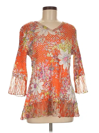 Pre-owned Ubu 3/4 Sleeve Blouse In Orange