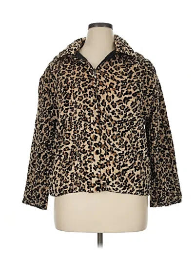 Pre-owned Ubu Faux Fur Jacket In Gold