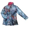 Ubu Women's Peekaboo Quilted Car Coat In Hot Pink In Blue