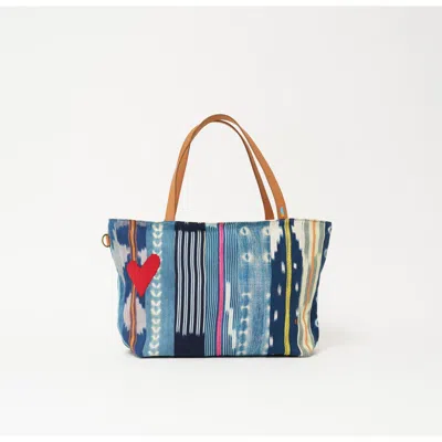 Ubuntu Life Baule Adventure Tote With Red Beaded Heart In Multi