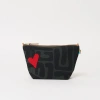 Ubuntu Life Xlarge Convertible Pouch With Red Beaded Heart