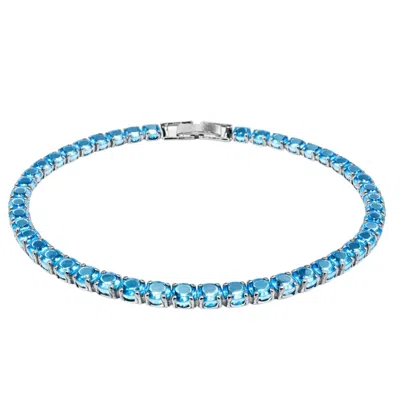 Uchi And Soto Women's Blue / Silver Shikaku Blue & Silver Tennis Bracelet In Multi