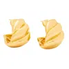 Uchi And Soto Women's Chunky Gold Wave Earrings In Gold