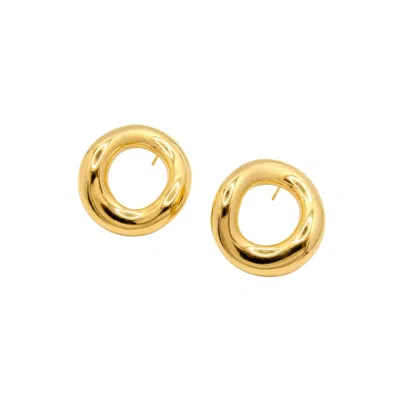 Uchi And Soto Women's Enso Gold Open Circle Oversized Stud Earrings