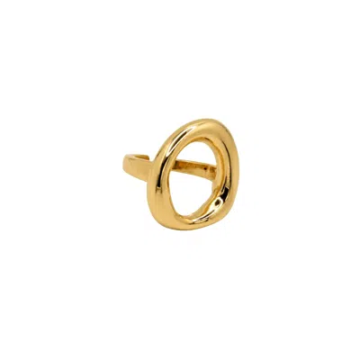 Uchi And Soto Women's Enso Gold Open Circle Ring